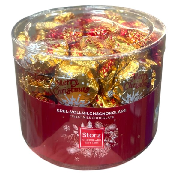 Storz Sternchen 6,25g Merry Christmas 100er – Weihnachtliche Schokoladensterne