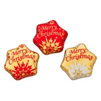 Storz Sternchen 6,25g Merry Christmas 100er – Weihnachtliche Schokoladensterne