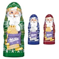 1x Milka Weihnachtsmann Alpenmilch Design Edition 90 g...