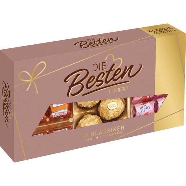 Die Besten von Ferrero Klassiker 16er Geschenkverpackung Mon Chéri Rocher Küsschen