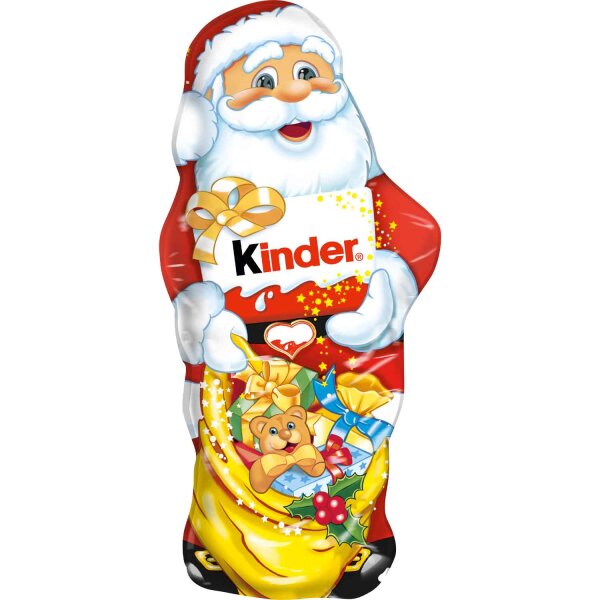 kinder Schokolade Weihnachtsmann 110 g – Vollmilchschokolade mit Milchcreme 18 cm