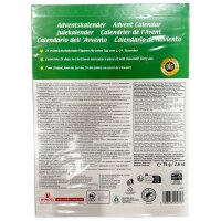 1x Windel Adventskalender 75 g – Schokoladen-Adventskalender in 2 Weihnachtsdesigns