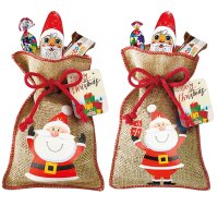 1x Windel Jute-Nikolaus-Sack – Gefüllter...