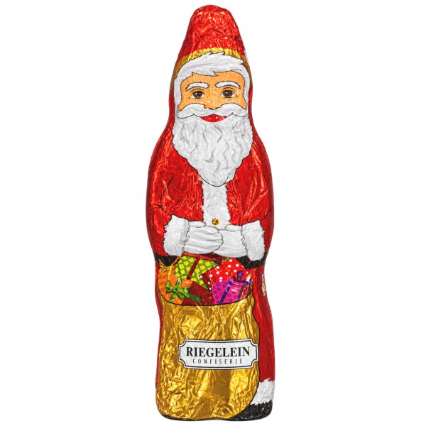 Riegelein Weihnachtsmann 60 g 18 cm – Vollmilchschokolade für Advent, Nikolaus & Weihnachten