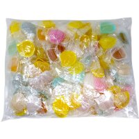 Bunte Schleck-Muscheln 100 Stück – Lutschbonbons im 1-kg-Vorratsbeutel Hartkaramellen Muscheln farblich gemischt