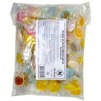 Bunte Schleck-Muscheln 100 Stück – Lutschbonbons im 1-kg-Vorratsbeutel Hartkaramellen Muscheln farblich gemischt