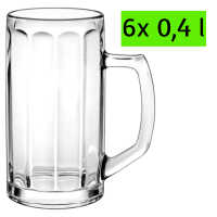 6x Bierkrug BREMA 0,4 l Bierseidel Füllstrich Bier...
