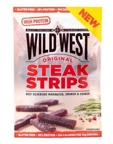 Wild West Steak Strips Beef Jerky ORIGINAL 25g