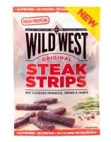 16x Wild West Steak Strips Beef Jerky ORIGINAL 60g