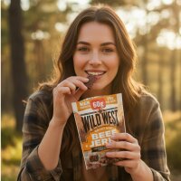 Wild West Honey BBQ Beef Jerky 60g – Süß-würziger Rindfleisch-Snack mit Honig & BBQ-Geschmack