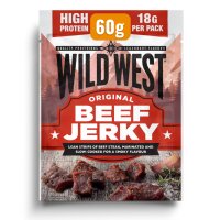 16x Wild West Beef Jerky Original 60g Trockenfleisch...