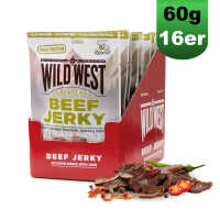 Wild West Beef Jerky Jalapeno 16x 60g Trockenfleisch Jerk...