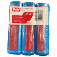 Pely Müllbeutel Praktisch & Sicher 60 Liter 3 × 16 Stück – 48 Abfallbeutel für Haushalt, Küche & Büro