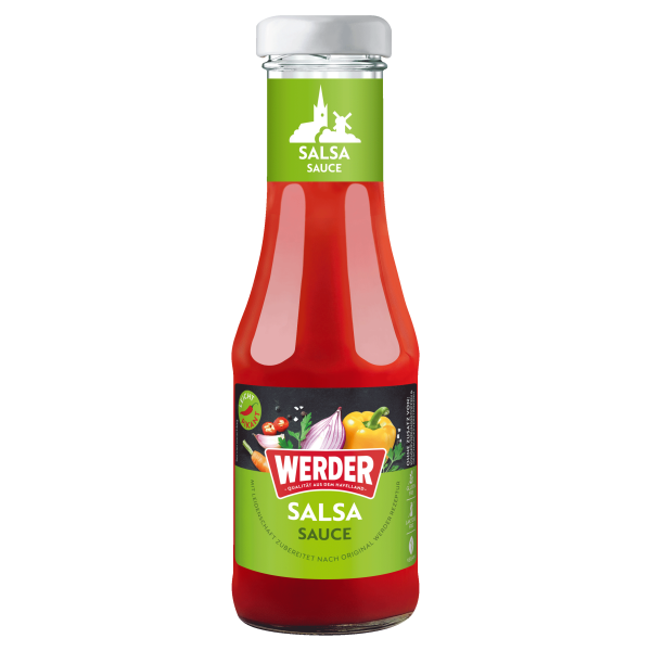 Werder Salsa Sauce 250 ml Glasflasche Feinkost Grillen BBQ Ketchup