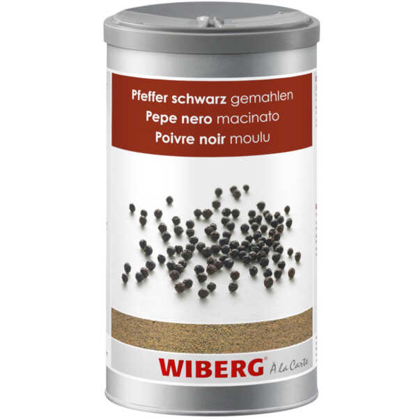 Wiberg Pfeffer Schwarz gemahlen 555 g Gourmet‑Tresor Kochen Gewürz Gastro