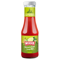 Werder Sauce Kichererbsen Limetten 250 ml Glasflasche...
