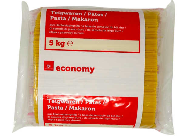 TGE Linguini Nudeln 5kg Vorrat Pack Hartweizennudeln Großpackung Spaghetti