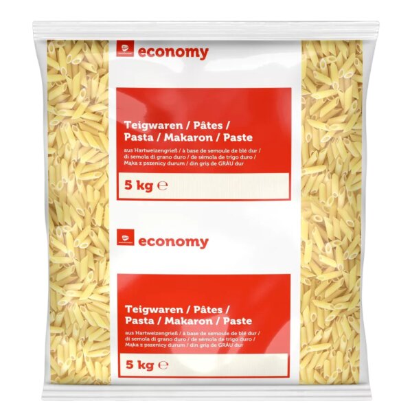 TGE Penne Rigate 5 kg – gerillte Hartweizennudeln für Gastronomie & Großküche Nudeln Hartweizengrieß Pasta Vorrat