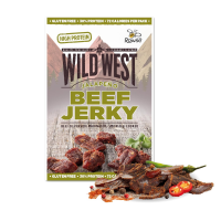 Wild West Beef Jerky, 12 x 25g Jalapeno Rinderfleisch,...