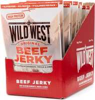 Wild West Beef Jerky, 12 x 25g Original Rinderfleisch,...