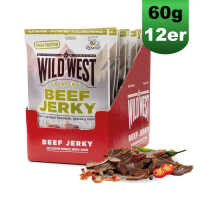 Wild West Beef Jerky Jalapeno 12x 60g Vorratspack...