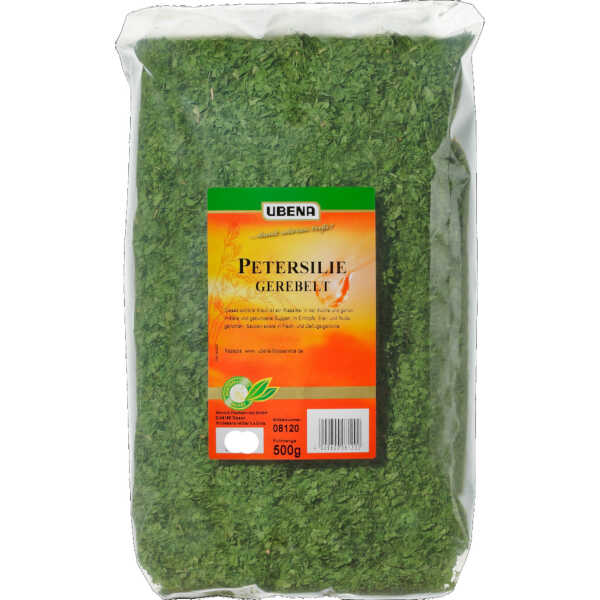 Ubena Petersilie gerebelt 0,5 kg aromatisch-frische Großpackung Gastronomie Küche Kräuter