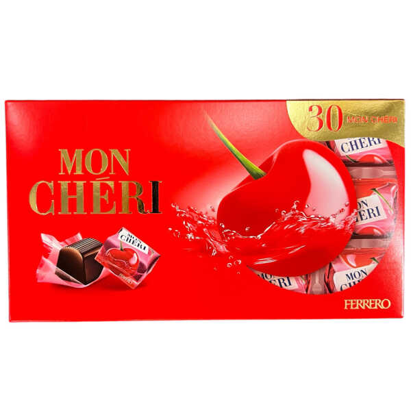Mon Chéri 30er Packung Likör-Kirsch-Pralinen Halbbitterschokolade Ferrero