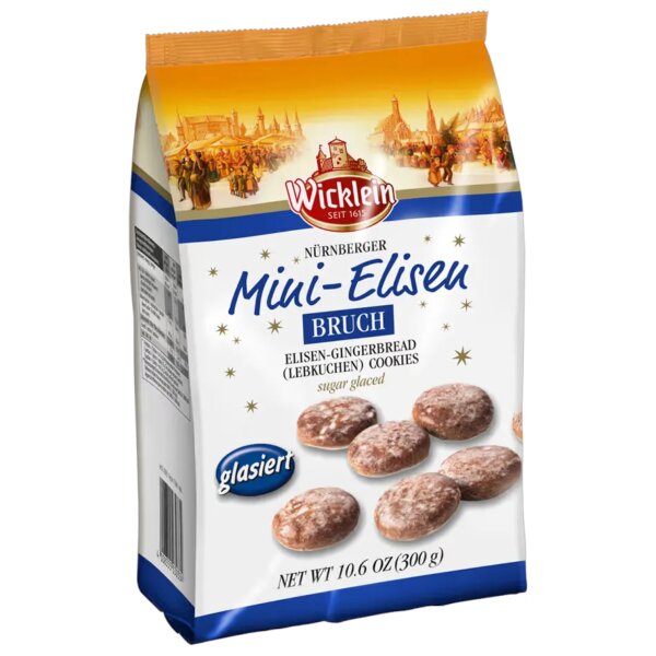 Wicklein Mini-Elisen-Lebkuchen Bruch mit Zuckerguss 300g Weihnachten Gebäck