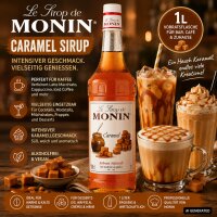 MONIN Pumpkin Spice Sirup 1 l – Kürbis-Gewürz-Sirup für Kaffee & Drinks Spice Latte