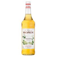 MONIN Holunderblüte Sirup 1 L – Holunderblütensirup für Hugo, Cocktails & Limonaden