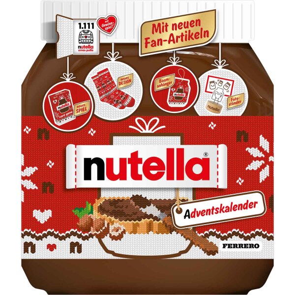 Nutella Adventskalender  – 24 Türchen voller nutella® Minis & Sweets 528g