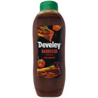Develey Rauchig-milde Barbecue Sauce 875 ml Kopfstandflasche Grillsauce