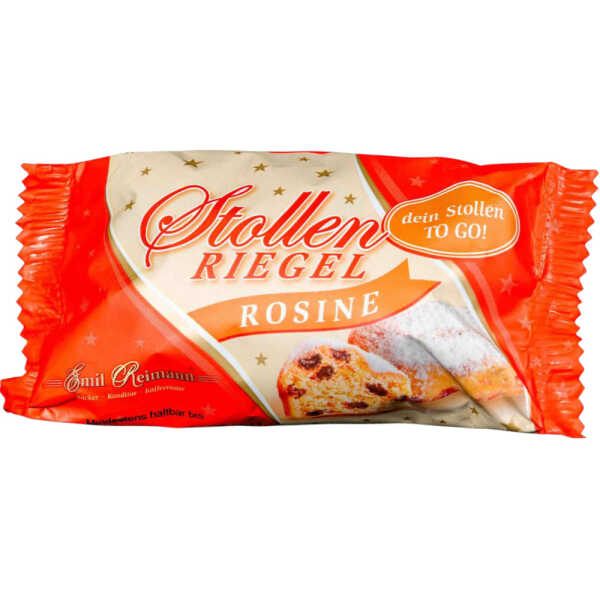 Stollenriegel To Go Rosine 80 g Mini-Stollen Emil Reimann Weihnachten Dresden
