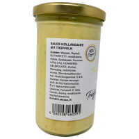 Trüffel Freunde Trüffel Sauce Hollandaise 250ml Glas Spargel Gemüse