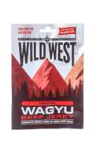 Wild West Beef Jerky Mix Box 25g - 12er Pack (12 x 25 g) + SPORTSBAG Trockenfleisch vom Rind - STEAK, WAGYU, ORIGINAL, HONEY BBQ, JALAPENO