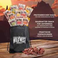 Wild West Beef Jerky, Mix Box 60g + Sportsbag, 10er Pack,...