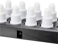DUNI 12er LED Teelichter Set Mehrfarbig mit Ladestation...