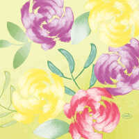 Duni Servietten 50 Stck. 33x33 3lg. Blumen Tisch Deko...