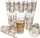 Van Well 12er Set Latte Macchiato Gläser I 370 ml I Gläser-Set I hitzebeständig I stapelbar I Coffee-Dekor I Schriftzüge I Eis-Kaffee, Cafe au Lait, Frappé & Co.