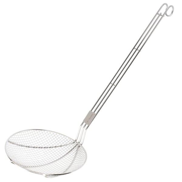 TGQ Frittierlöffel 20 cm Edelstahl gelocht Profi Fettschöpfer