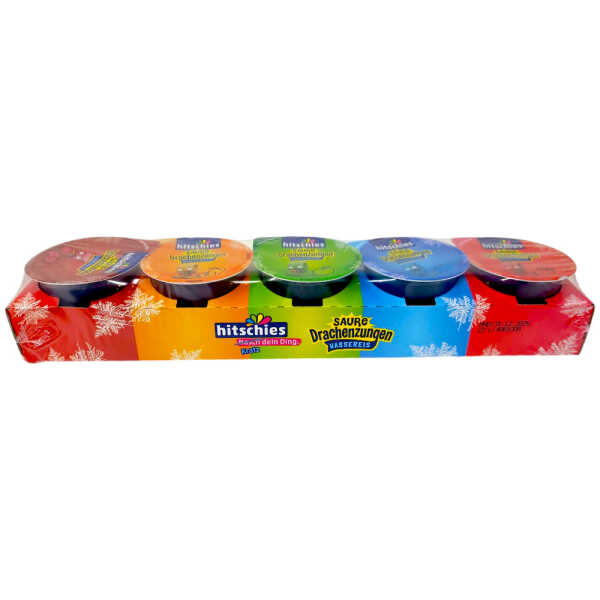 hitschies Saure Drachenzungen Kratzies Wassereis 5x160ml