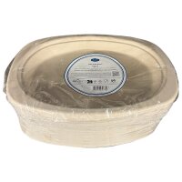Duni Einwegteller Bagasse oval Ø 23 cm - 60 St....
