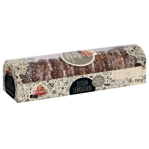 Wicklein Mini Elisen-Lebkuchen extra nussig 150 g 12 Stck. Lebkuchen Weihnachten