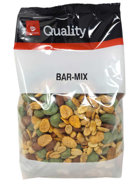TGQ Bar-Mix Snack Nüsse Mischung 1kg Beutel Erdnüsse Mandeln Wasabi Honig Chili
