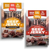 Wild West Beef Jerky Trockenfleisch Bundle 300g Honey BBQ...