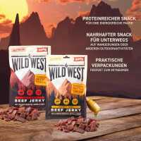 Wild West Beef Jerky Trockenfleisch Bundle 300g Honey BBQ & 300g Original