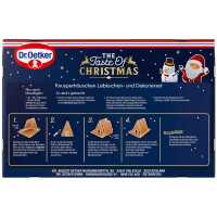 Dr. Oetker Knusperhäuschen Set 403 g Lebkuchenhaus zum Selberbauen mit Zuckerguss & Deko