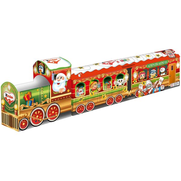 kinder Mix 3D-Zug Adventskalender 24 kinder-Spezialitäten in origineller Zug-Form 234 g