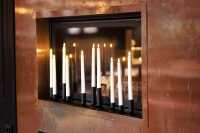 Duni LED-Spitzkerzen Kerzen 10er Set Wiederaufladbar 23 x 278 mm Candle weiß