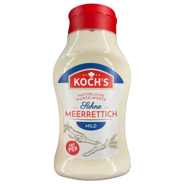 Sahne Meerrettich Mild 460 g – Cremiger Meerrettich für Fisch, Fleisch und Feinkostgerichte